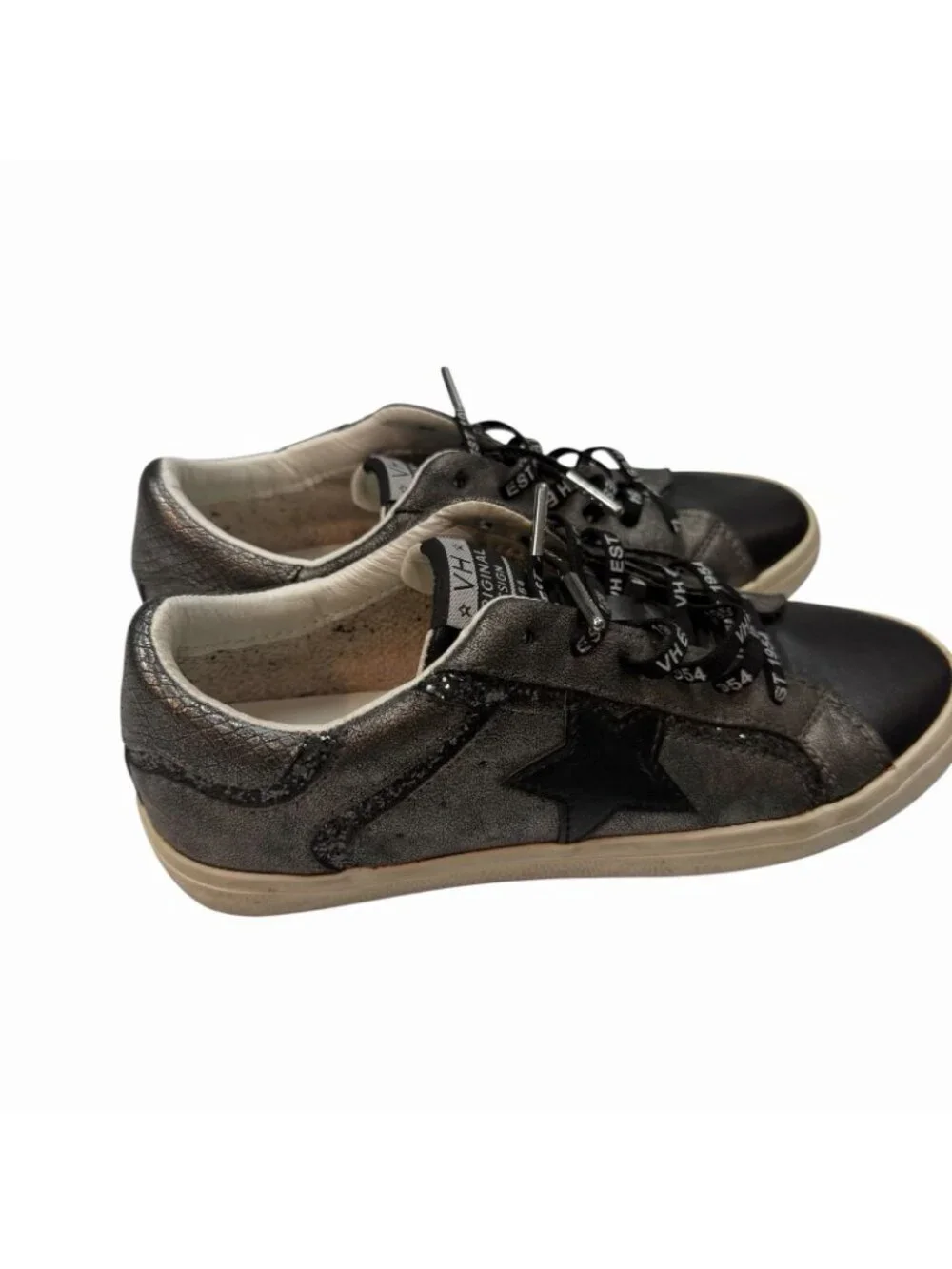 Vintage Havana Sneakers Size 7 Distressed Retro Trainers Shoes Sparkle